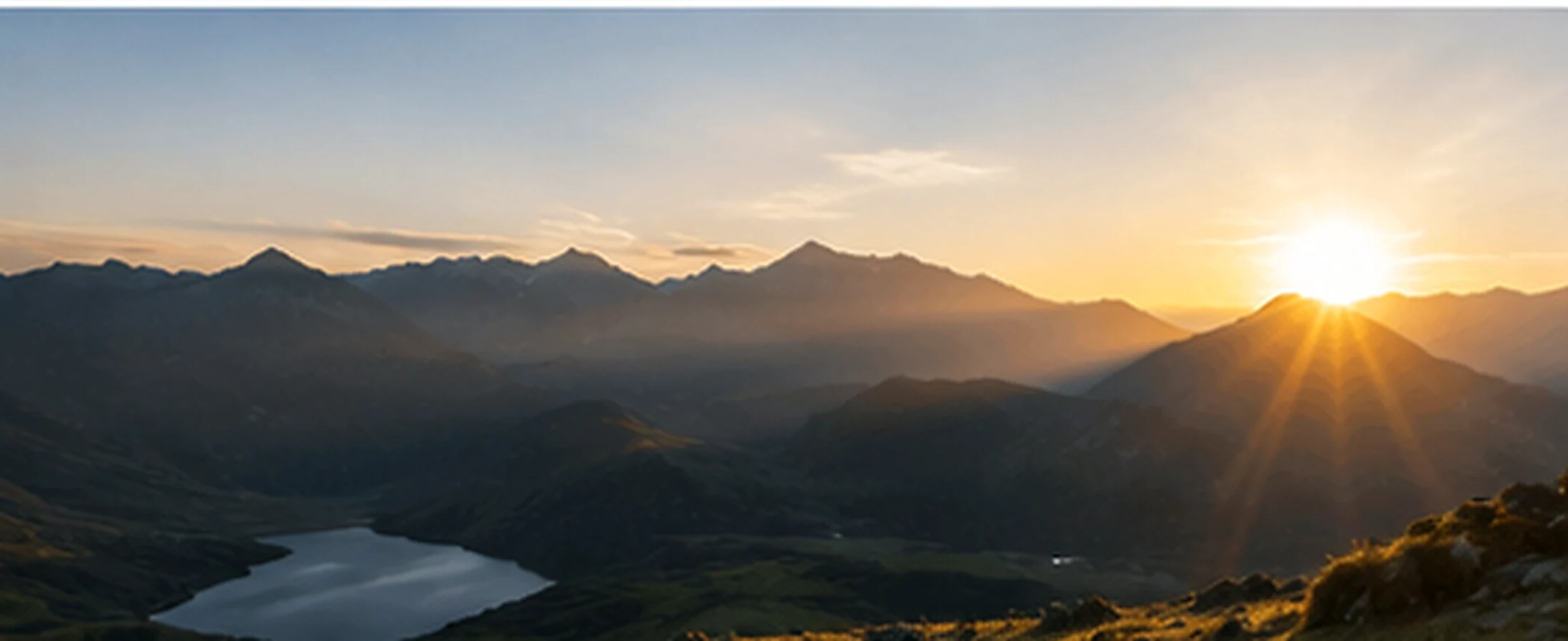Cordillera al atardecer