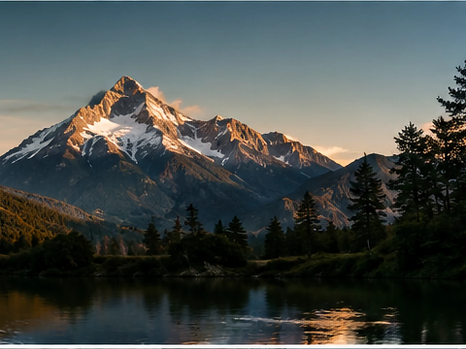 Río de montaña en los Andes